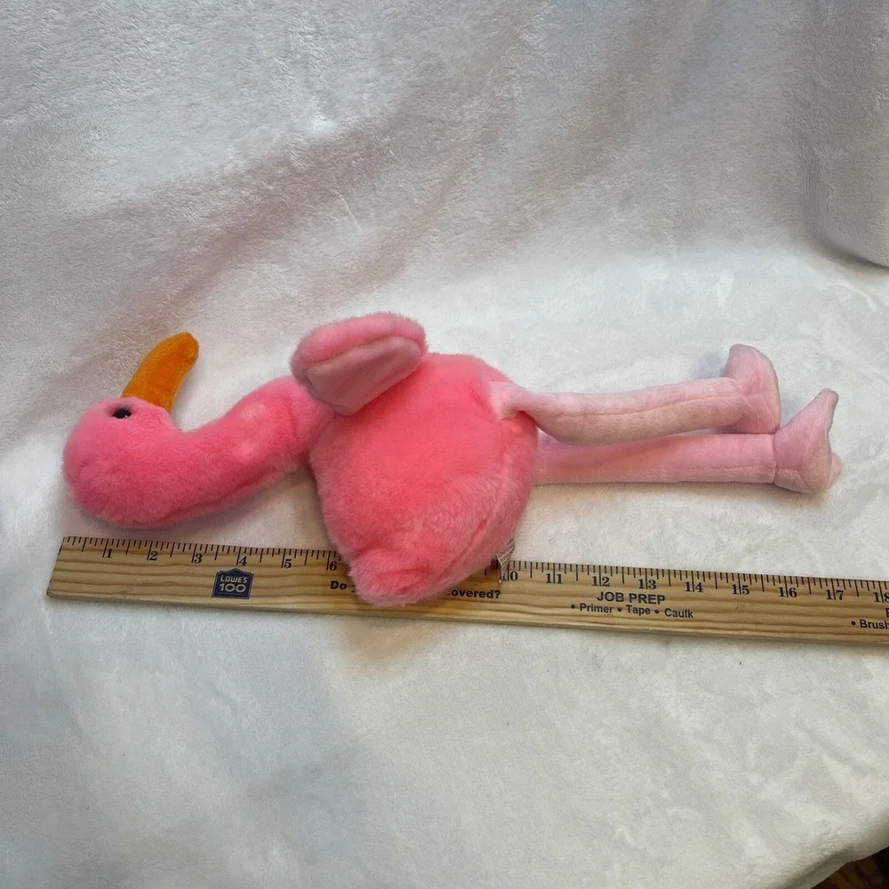 TY Beanie Buddy Pink Flamingo Plush Stuffed Animal Toy Retired‎